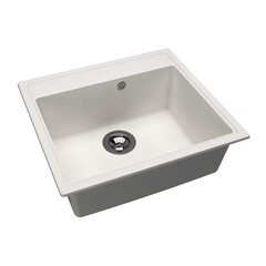 Мойка для кухни Dr.Gans Ника 570 57х51х20 см врезная искусственный камень белая - фото 4