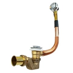 Сифон для ванны Wirquin 1 1/2х40 мм регулируемый слив d50 мм с выпуском d70 мм полуавтомат (30987154) - фото 3