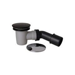 Сифон для душевого поддона Wirquin Black Touch 1 1/2х40 мм проточный с выпуском d50 мм с соединением 40/50 мм (30724776) - фото 4