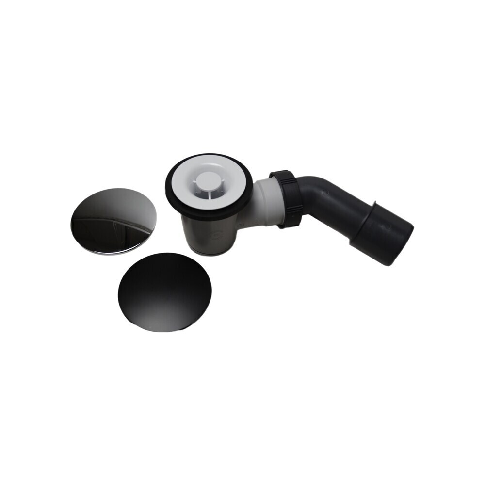 Изображение товара Сифон для душевого поддона Wirquin Black Touch 1 1/2 дюйма, проточный d50 мм, Франция