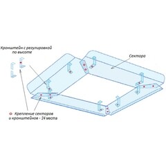 Экран-отражатель потолочный для кондиционера 750 мм - фото 4