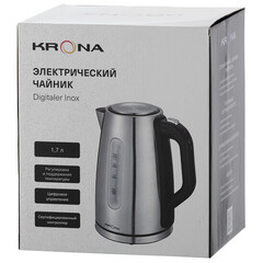 Электрический чайник Krona Digitaler Inox 1,7 л хром - фото 2
