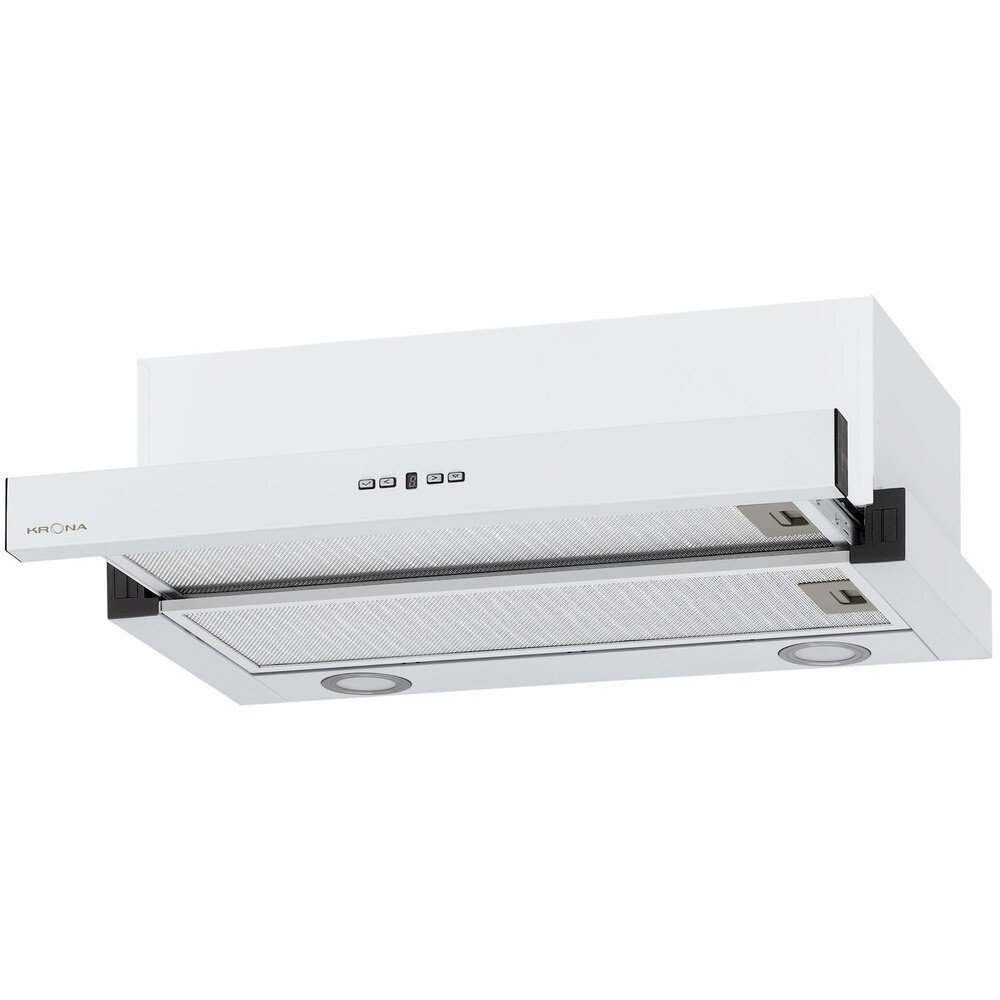 

Кухонная вытяжка встраиваемая Krona Kamilla TK 600 White 60 см белая (КА-00008313), Белый