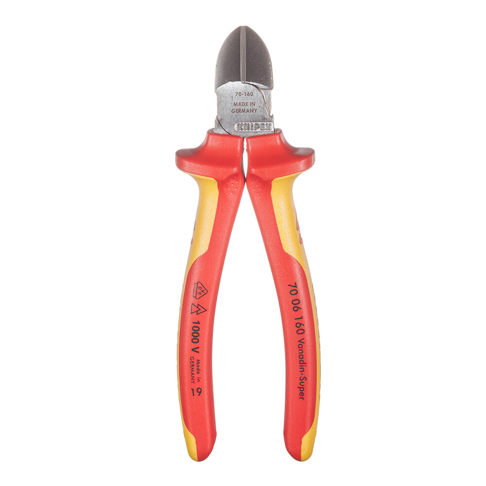 Изображение товара Диэлектрические бокорезы Knipex 160 мм для электроработ с изоляцией