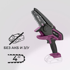 Мини-пила цепная аккумуляторная КМ АТОМ 18 В 4" шаг 1/4" паз 1,1 мм 32 звена без АКБ и ЗУ (CMCS-181)