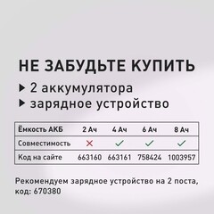Газонокосилка аккумуляторная КМ АТОМ 36 В 400 мм без АКБ и ЗУ (CL-181) - фото 6