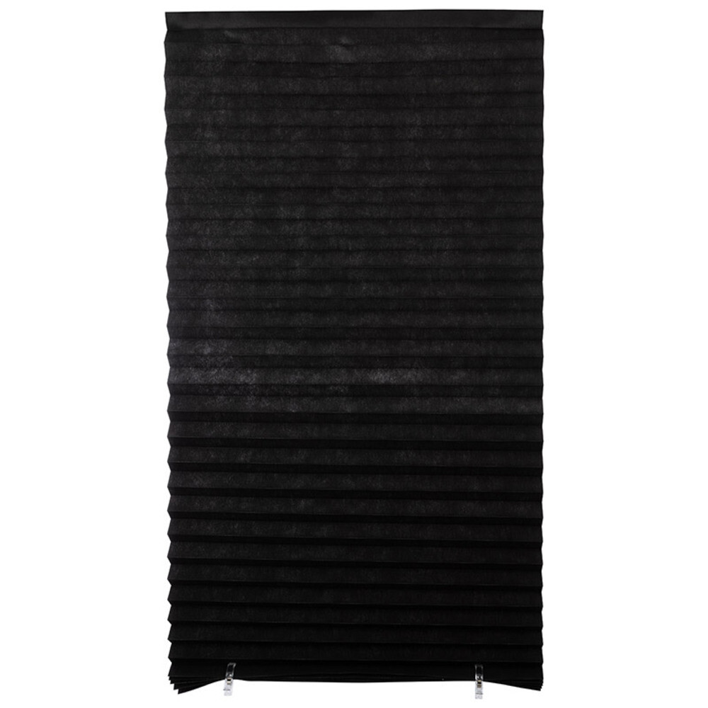 Изображение товара Штора плиссе 90х180 см Рыжий кот Skandi самоклеящаяся черная для гостиной