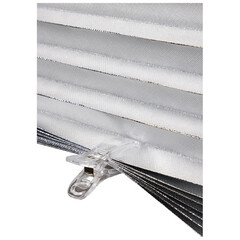 Штора плиссе 90х180 см Рыжий кот Skandi блэкаут самоклеящаяся белая - фото 3