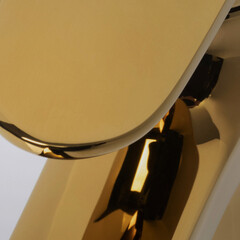 Смеситель для ванны напольный WasserKraft Ems 7600 золото однорычажный с лейкой (7621) - фото 4