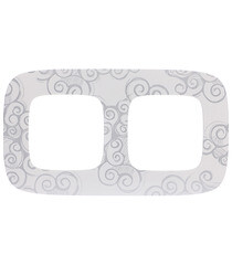 Рамка Legrand Valena Allure двухместная нарцисс хром (754342) - фото 1