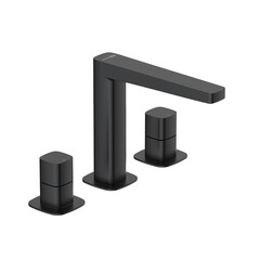 Смеситель для раковины встраиваемый WasserKraft Nuthe двухвентильный черный (9135)