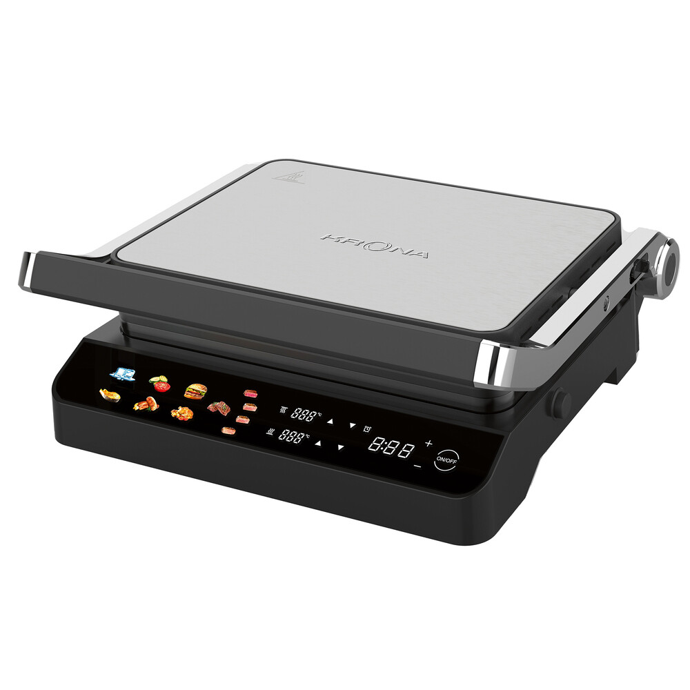 

Электрогриль Krona Digitaler Kontaktgrill 2000W черный/сталь