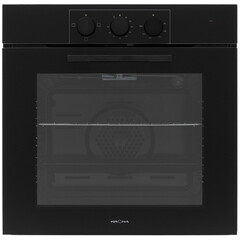 Духовой шкаф электрический встраиваемый Krona Vollmond 60 BL-Bl 595 мм черный - фото 1