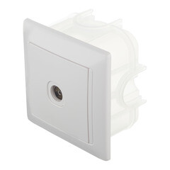 Розетка телевизионная Svet встраиваемая белая (SV1001-0038) - фото 5