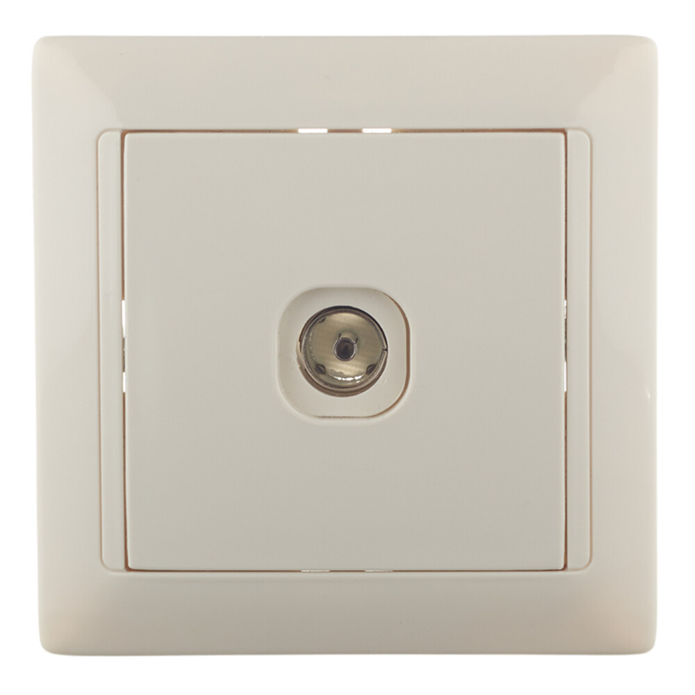 Изображение товара Телевизионная розетка встраиваемая бежевая Svet SV1001-0039