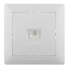 Изображение товара Розетка телефонная Svet встраиваемая белая RJ11 (SV1001-0040)