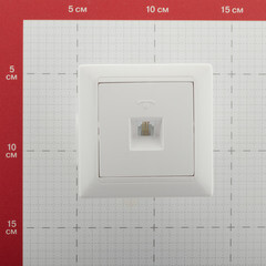 Розетка телефонная Svet встраиваемая белая RJ11 (SV1001-0040) - фото 3