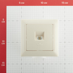 Розетка телефонная Svet встраиваемая бежевая RJ11 (SV1001-0041) - фото 3