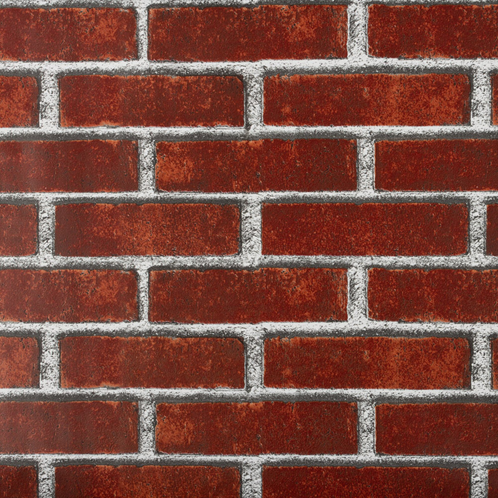 

Пленка самоклеящаяся декоративная для мебели кирпич красная 0,45х8 м Рыжий кот, Красный