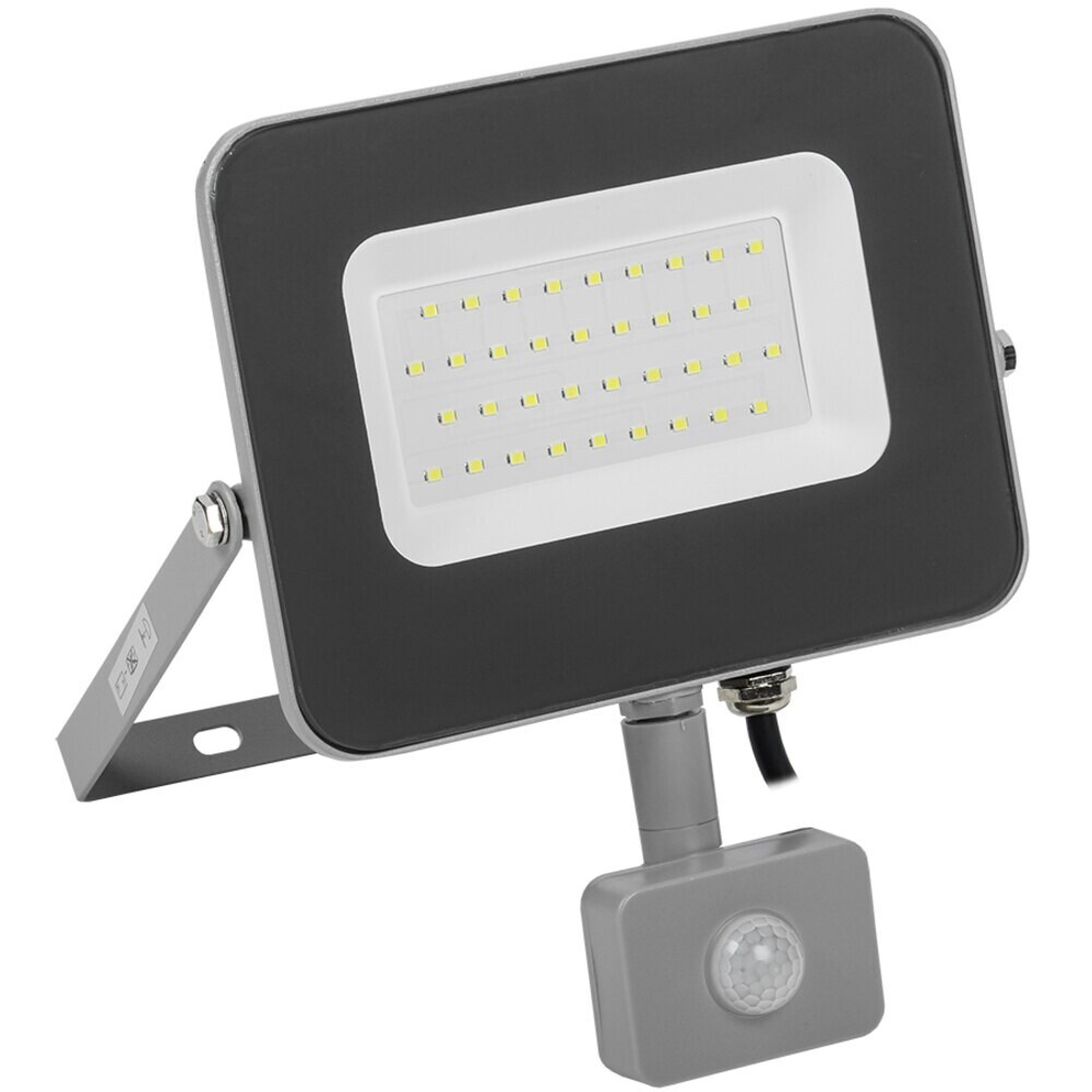 Изображение товара Прожектор светодиодный IEK СДО 07-30Д 6500К 30 Вт IP54 с датчиком движения серый