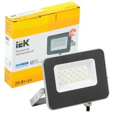 Прожектор светодиодный IEK СДО 07-20 6500К 20 Вт IP65 серый - фото 2