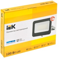 Прожектор светодиодный IEK СДО 07-100 6500К 100 Вт IP65 серый - фото 2
