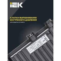 Прожектор светодиодный IEK СДО 06-30 6500К 30 Вт IP65 черный - фото 3