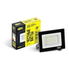 Прожектор светодиодный IEK СДО 06-20 6500К 20 Вт IP65 черный - фото 5