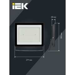 Прожектор светодиодный IEK СДО 06-150 6500К 150 Вт IP65 черный - фото 5