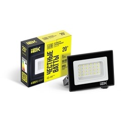 Прожектор светодиодный IEK СДО 06-20 4000К 20 Вт IP65 черный - фото 2