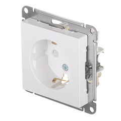 Розетка Systeme Electric AtlasDesign встраиваемая белая со шторками (ATN000145) - фото 5