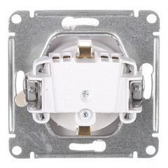 Розетка Systeme Electric AtlasDesign встраиваемая белая со шторками (ATN000145) - фото 3