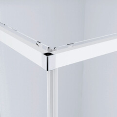 Душевой уголок Domani-Spa Cube V128 белый 120х80х190 см прямоугольник стекло матовое 5 мм (DS04CbV128L0M00.W) - фото 5