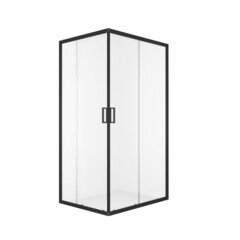 Изображение товара Душевой уголок Domani-Spa Cube V108 графит 100х80х190 см прямоугольник стекло прозрачное 5 мм (DS04CbV108L0Cl00.Gt-Black)