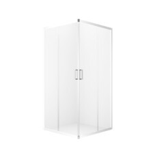 Душевой уголок Domani-Spa Cube V110 белый 100х100х190 см квадрат стекло прозрачное 5 мм (DS04CbV110L0Cl00.W)