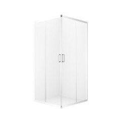 Изображение товара Душевой уголок Domani-Spa Cube V110 белый 100х100х190 см квадрат стекло прозрачное 5 мм (DS04CbV110L0Cl00.W)