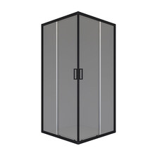 Душевой уголок Domani-Spa Cube V88 графит 80х80х190 см квадрат стекло тонированное 5 мм (DS04CbV88L0T00.Gt-Black)