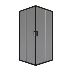 Изображение товара Душевой уголок Domani-Spa Cube V110 графит 100х100х190 см квадрат стекло тонированное 5 мм (DS04CbV110L0T00.Gt-Black)
