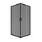 Душевой уголок Domani-Spa Cube V110 черный 100х100х190 см квадрат стекло тонированное 5 мм (DS04CbV110L0T00.Gt-Black)