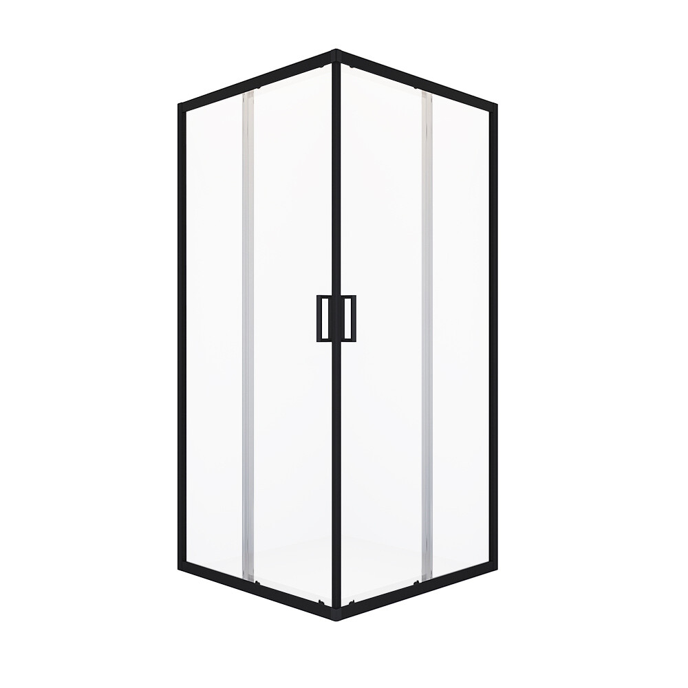 Изображение товара Душевой уголок Domani-Spa Cube V88 графит 80х80х190 см раздвижное стекло Россия