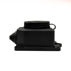 Розетка штепсельная UNIVersal одинарная с заземлением IP44 настенная черная - фото 6