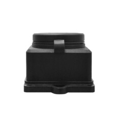 Розетка штепсельная UNIVersal одинарная с заземлением IP44 настенная черная - фото 5