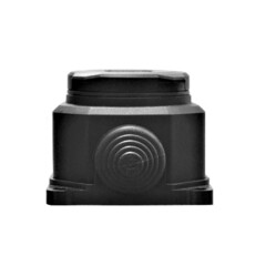 Розетка штепсельная UNIVersal одинарная с заземлением IP44 настенная черная - фото 4