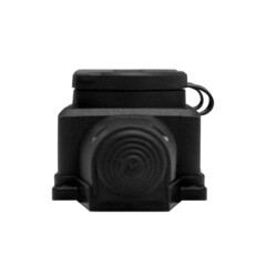 Розетка штепсельная UNIVersal двойная с заземлением IP44 черная - фото 5