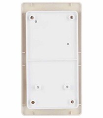 Блок выключатель и розетка Systeme Electric Glossa трехклавишный встраиваемый бежевый со шторками (GSL000278) - фото 4