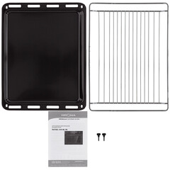 Духовой шкаф электрический встраиваемый Krona Ratsel 45 BL-BL 595 мм черный - фото 5