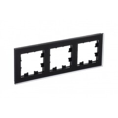 Изображение товара Рамка Systeme Electric AtlasDesign Nature трехместная черная (ATN331003)