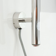 Полотенцесушитель электрический Сунержа Аскет 1650 1650х25 мм 32 Вт черный матовый - фото 3