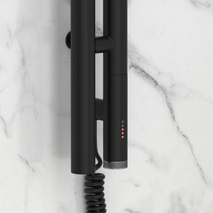 Полотенцесушитель электрический Сунержа Нюанс 3.0 1200х85 мм 300 Вт правый черный матовый - фото 2