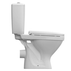 Унитаз-компакт сорт Коммерческий Модель 04 с горизонтальным выпуском с сиденьем полипропилен белый (64884) - фото 10